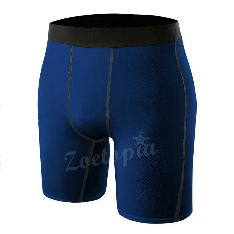 Men Breathable Quick Dry Underwear Tights Gym Fitness Running Boxers Football Soccer Skinny Sport Training Basketball Shorts