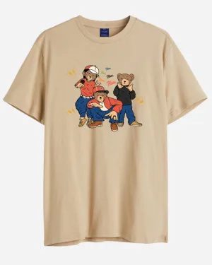 Men's 3 Stooges Graphic Printed Cotton T-shirt