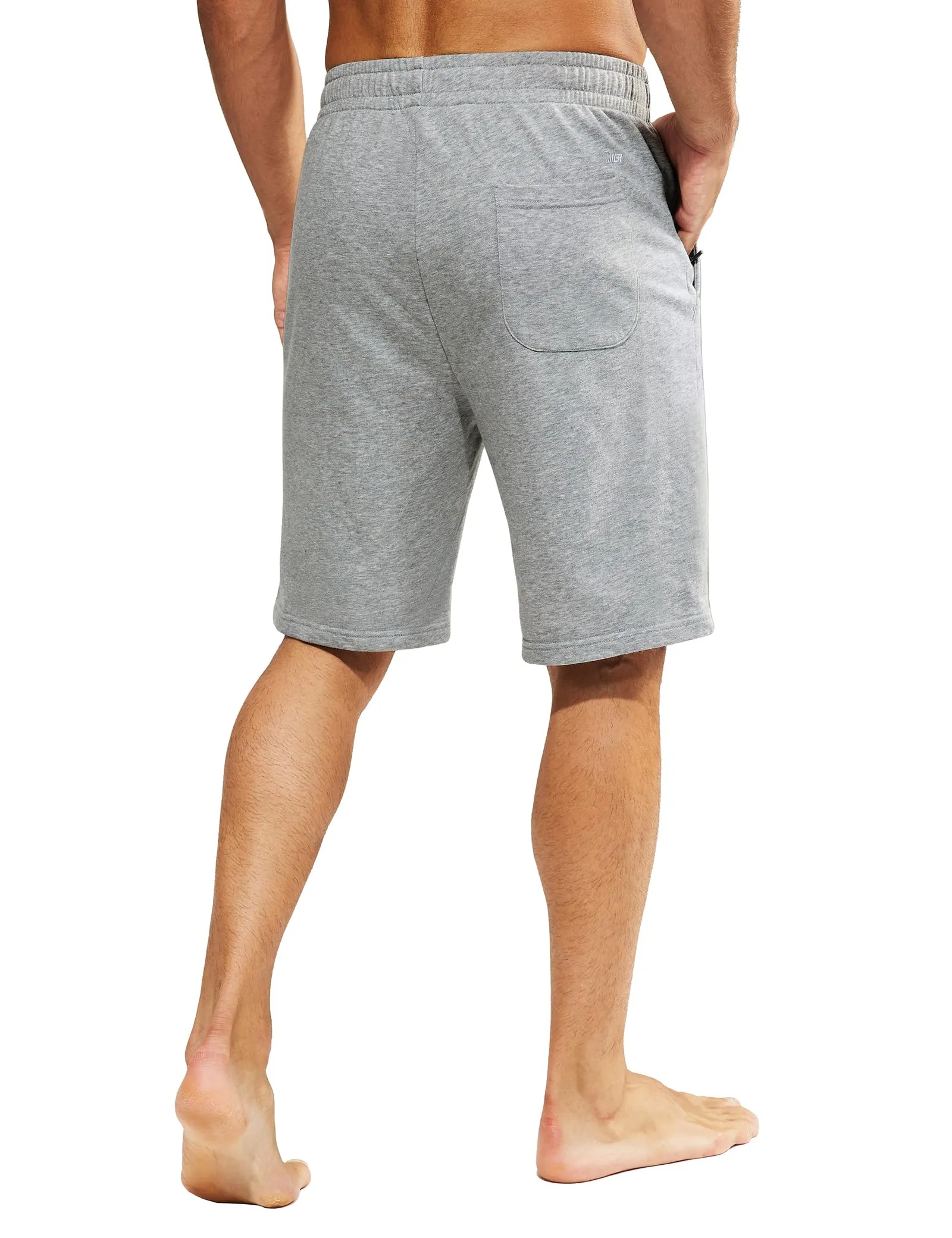Men's 9-Inch Athletic Cotton Shorts with Pockets