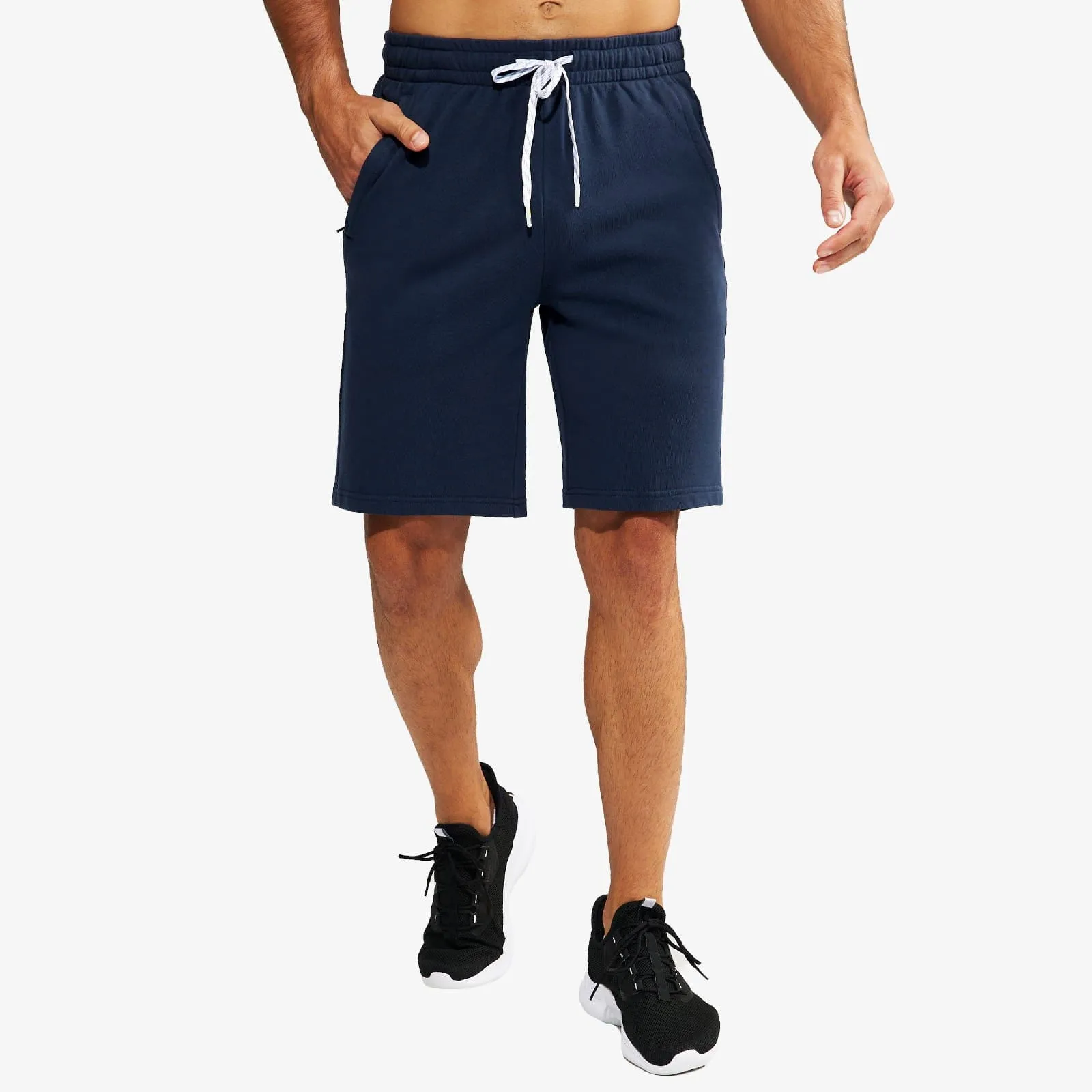 Men's 9-Inch Athletic Cotton Shorts with Pockets