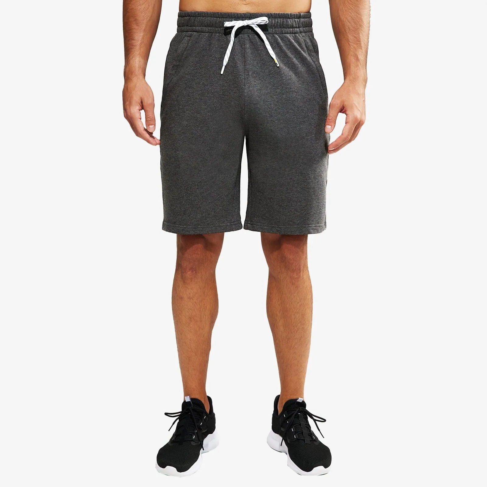 Men's 9-Inch Athletic Cotton Shorts with Pockets