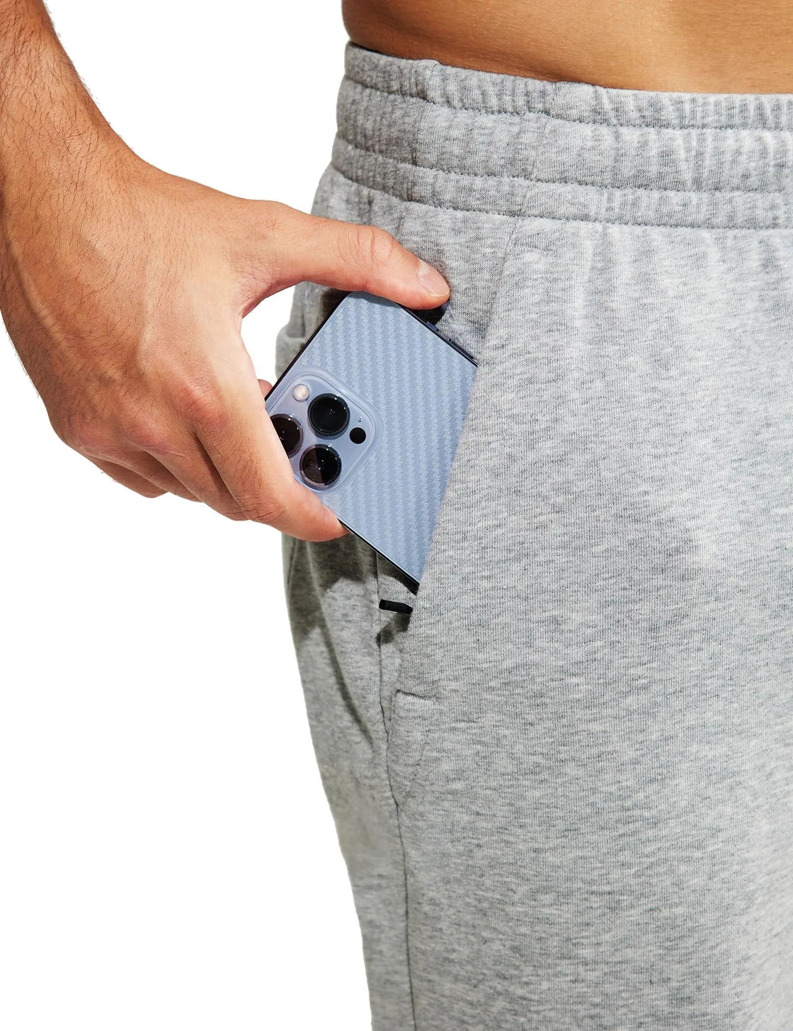 Men's 9-Inch Athletic Cotton Shorts with Pockets