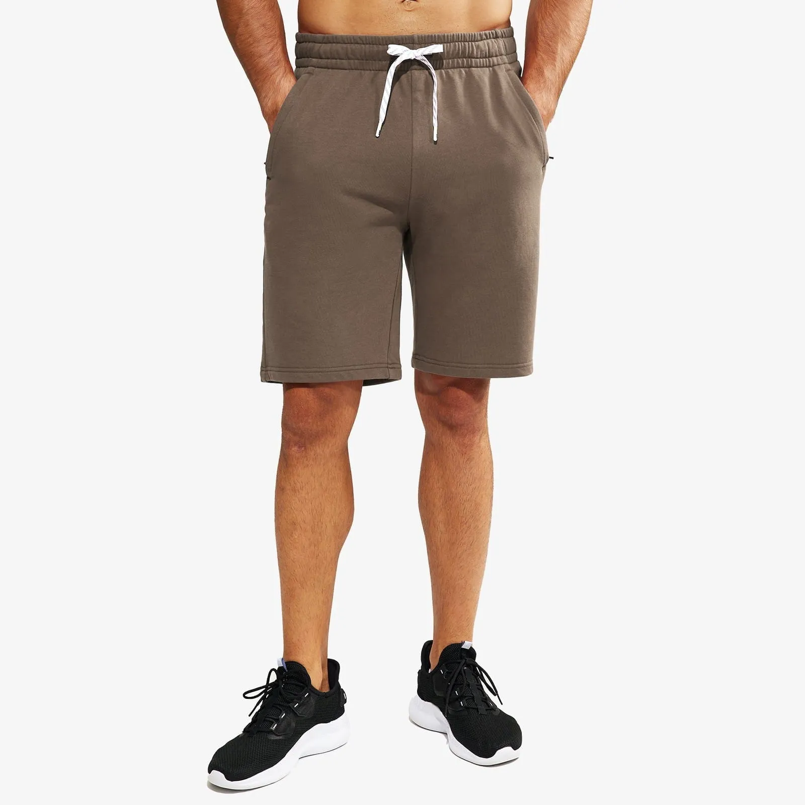 Men's 9-Inch Athletic Cotton Shorts with Pockets