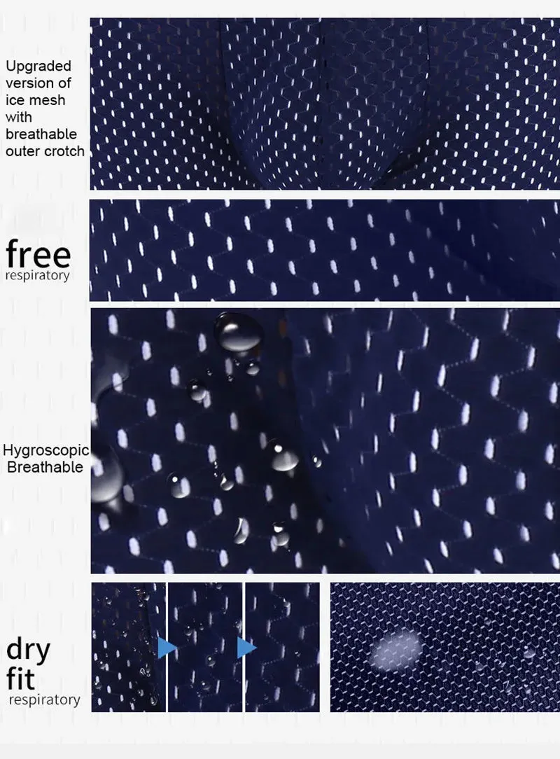 Men's Breathable Boxers - Mesh Ice Thin Summer Shorts