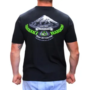 Mens Mountain T-Shirt - Black/Lime