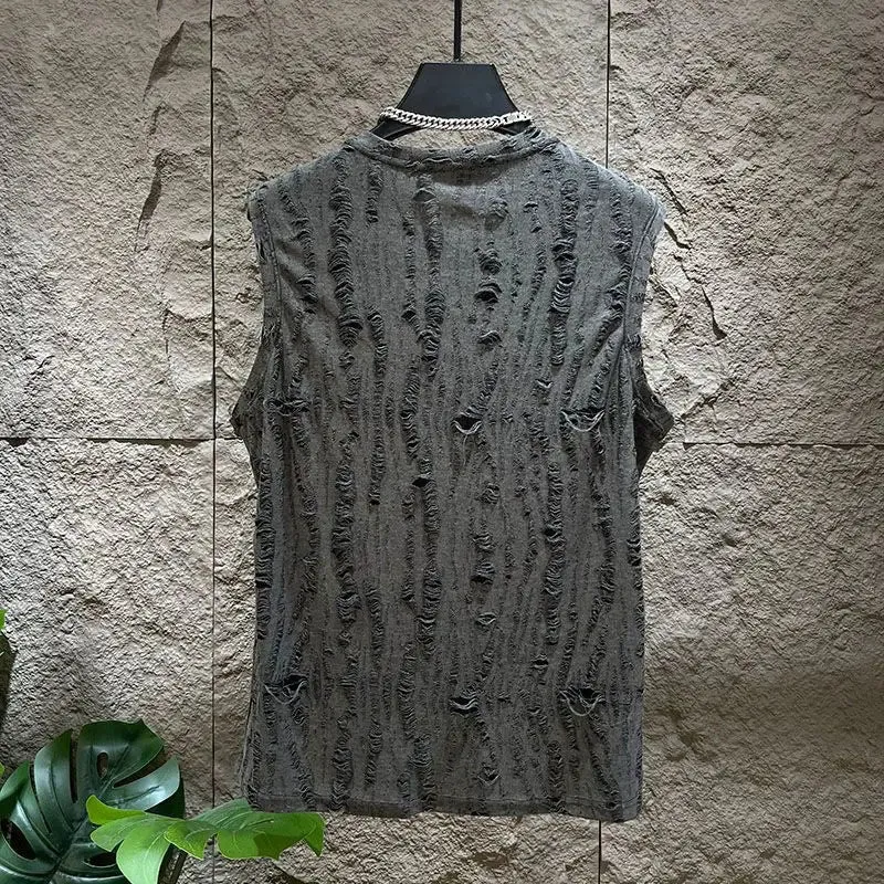Men's Sleeveless T-Shirt Shorts Set