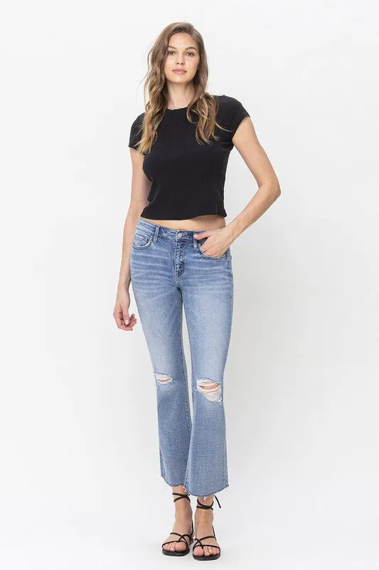 Mid Rise Kick Flare Jeans, Vervet by Flying Monkey