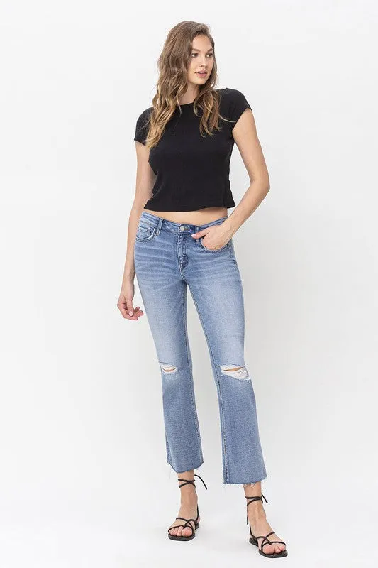 Mid Rise Kick Flare Jeans, Vervet by Flying Monkey