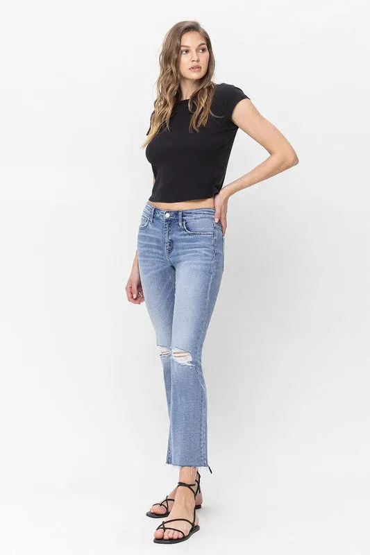 Mid Rise Kick Flare Jeans, Vervet by Flying Monkey