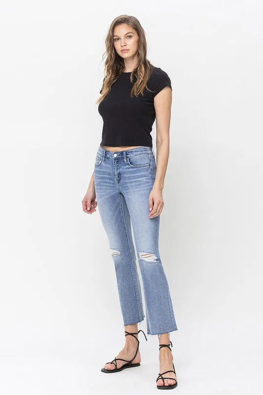 Mid Rise Kick Flare Jeans, Vervet by Flying Monkey