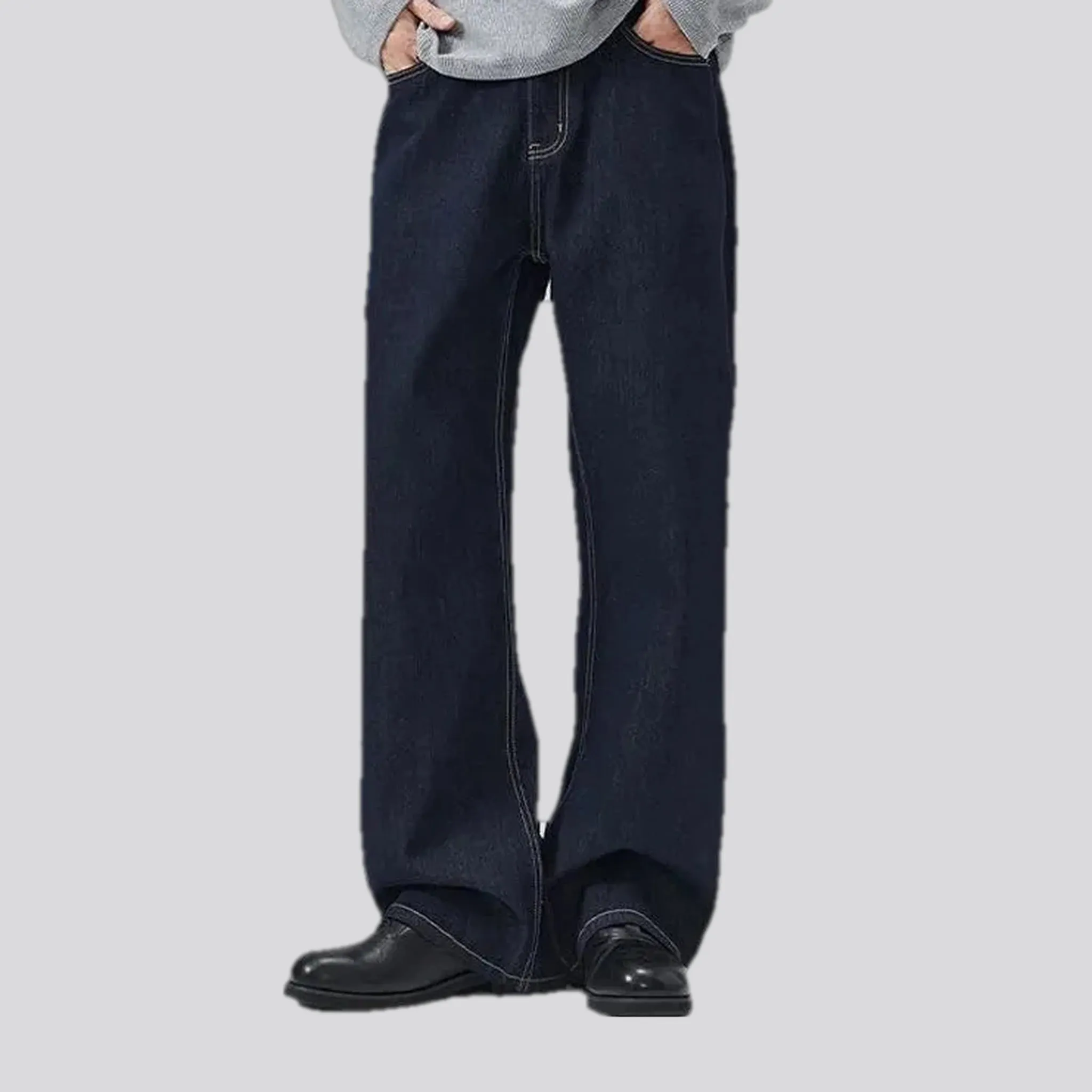 Midweight flare-leg men's jeans