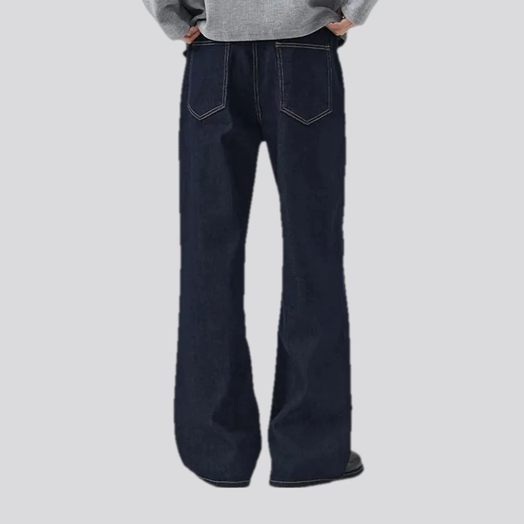 Midweight flare-leg men's jeans