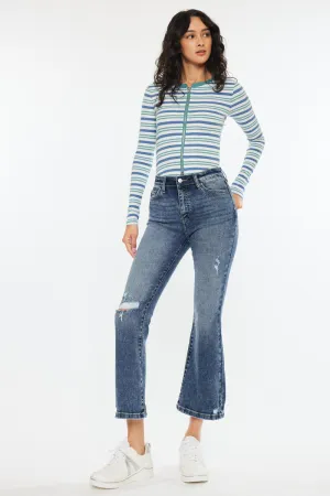 Miley High Rise Cropped Flare Jeans