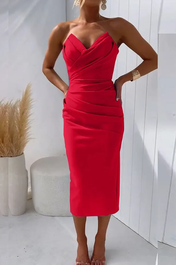Mimi | Elegant Strapless Dress