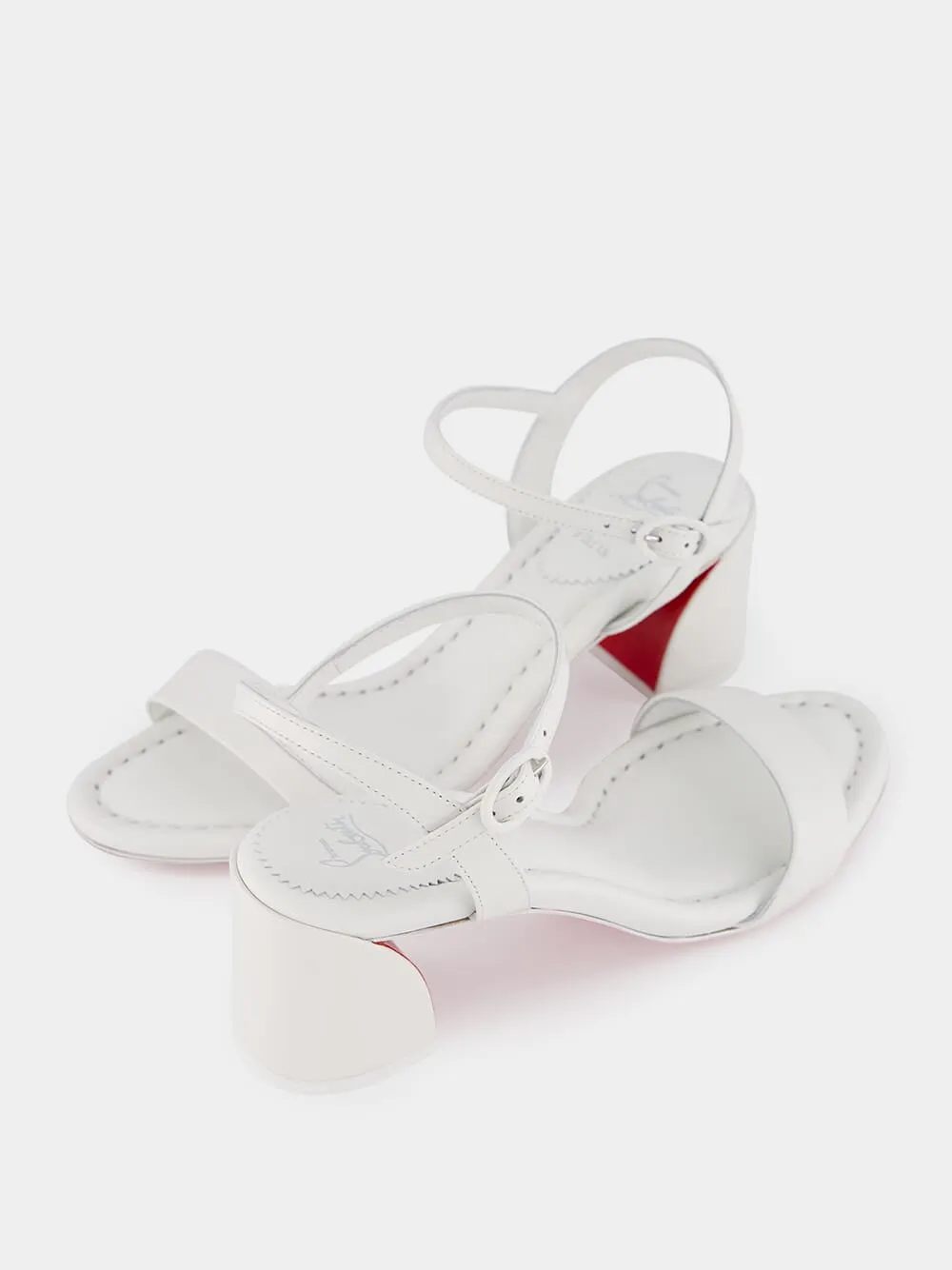 Miss Jane 55 mm White Sandals