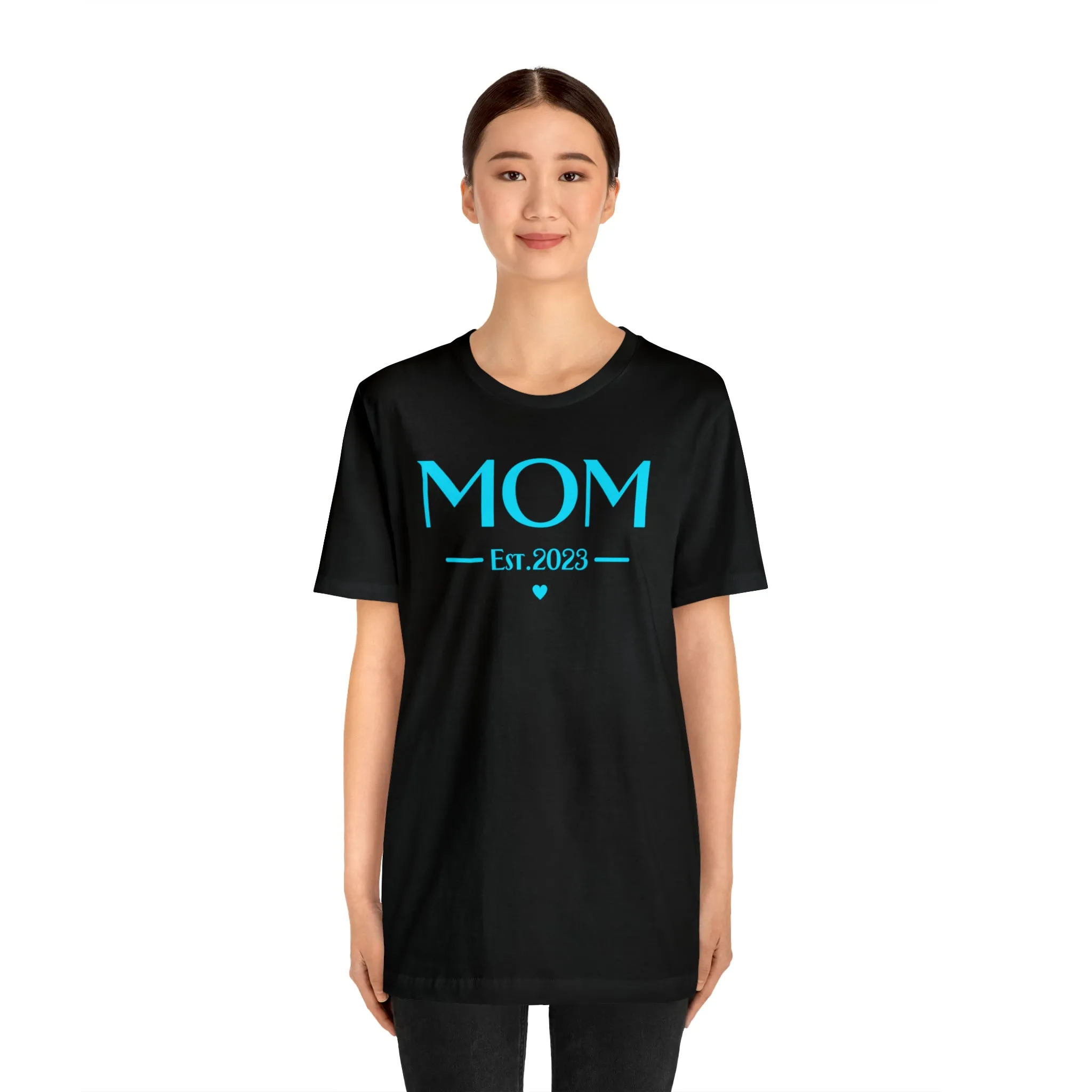 Mom Est. 2023 Baby T-Shirt | Mom to Be Tee |  Bella Canvas 3001 Unisex |  Here Comes the Baby Short Sleeve Tshirt