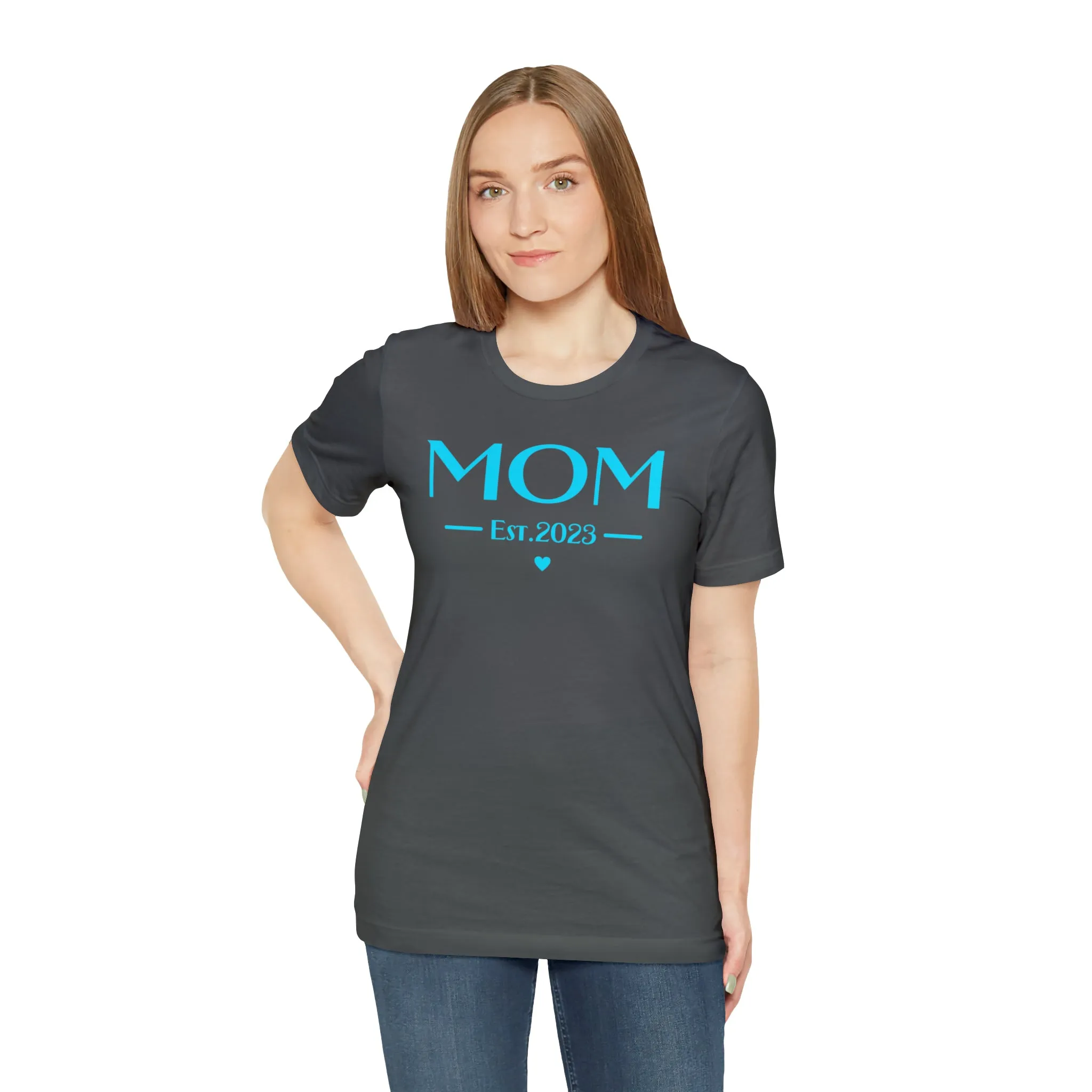 Mom Est. 2023 Baby T-Shirt | Mom to Be Tee |  Bella Canvas 3001 Unisex |  Here Comes the Baby Short Sleeve Tshirt