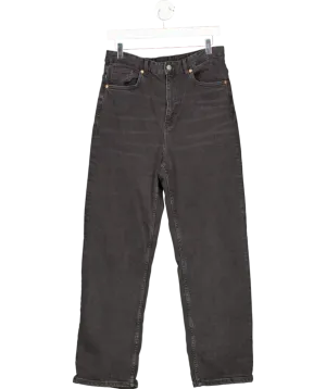 Monki Grey Aimo Mid Straight Jeans W30