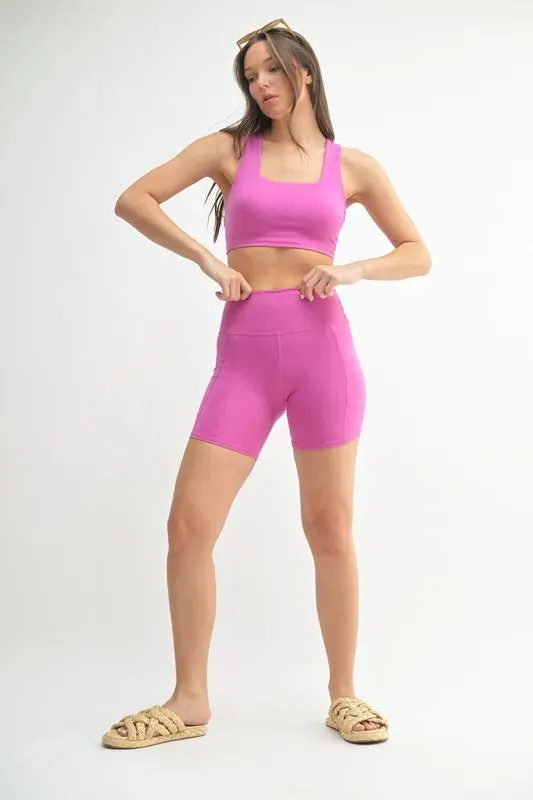MONO B Venice Cloud Light Sculpt Biker Shorts
