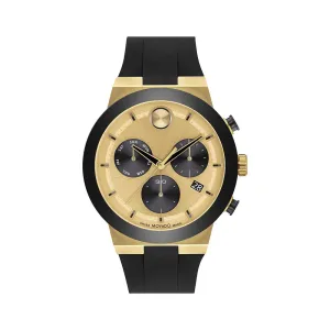 Movado Bold Men's Watch Gold Tone Case Quartz
