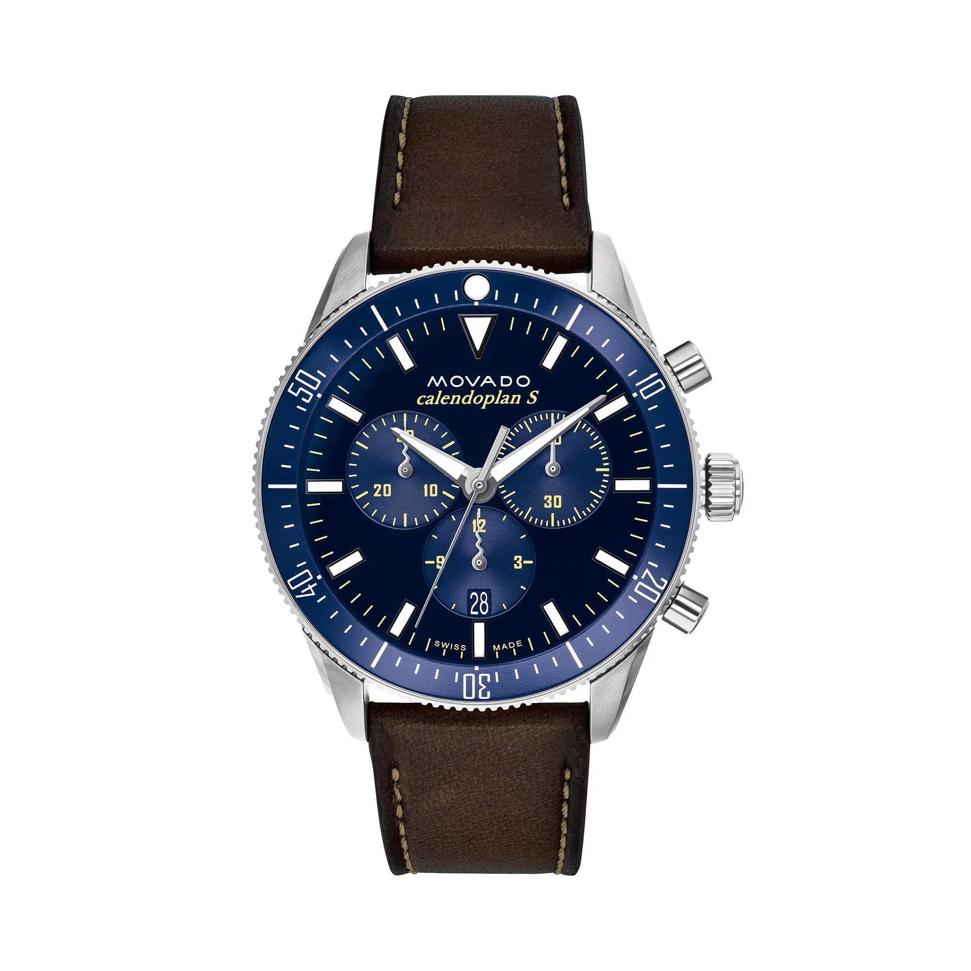 Movado Bold Men's Watch Silver Tone Case Quartz