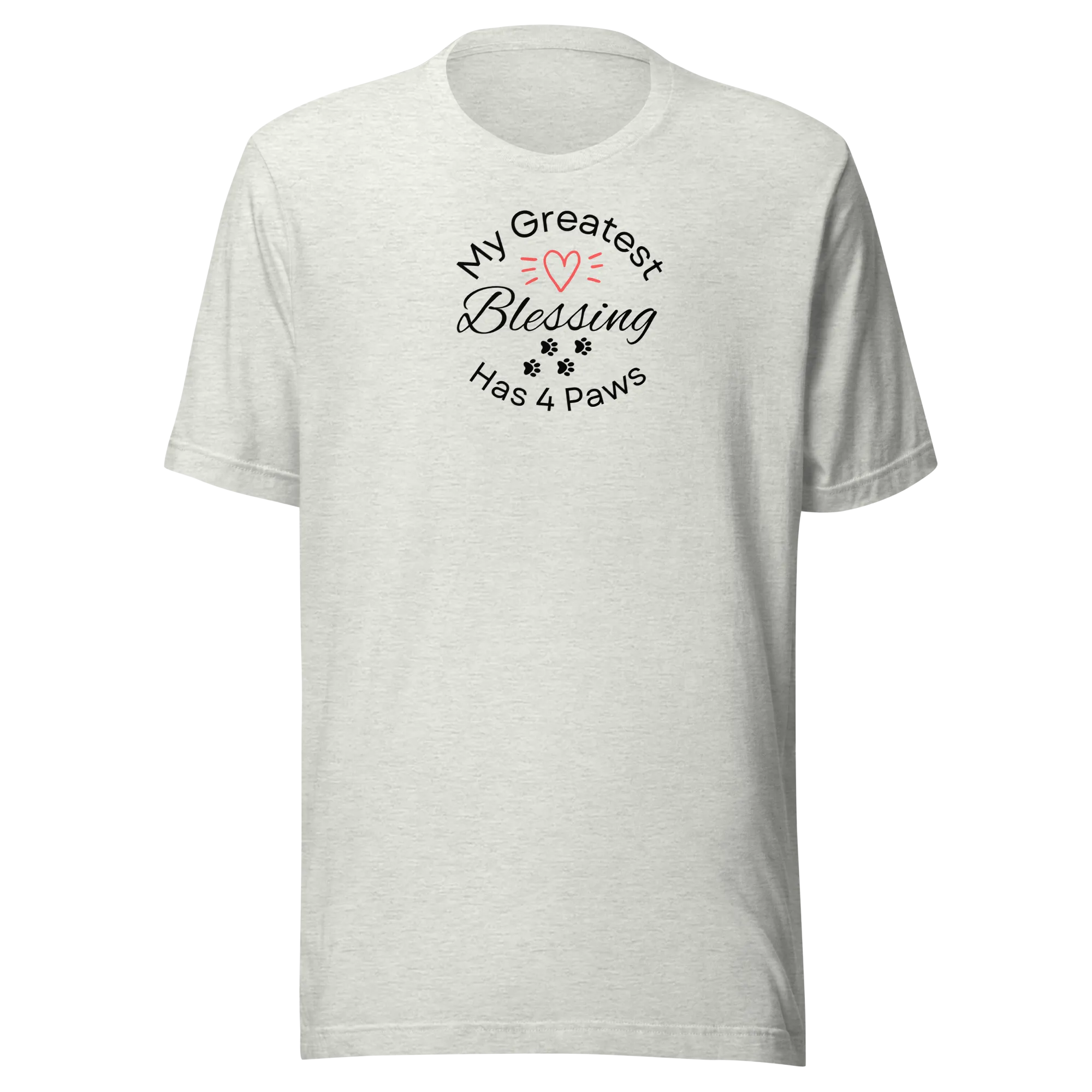 My Greatest Blessing Has 4 Paws (singular) T-Shirts - Light