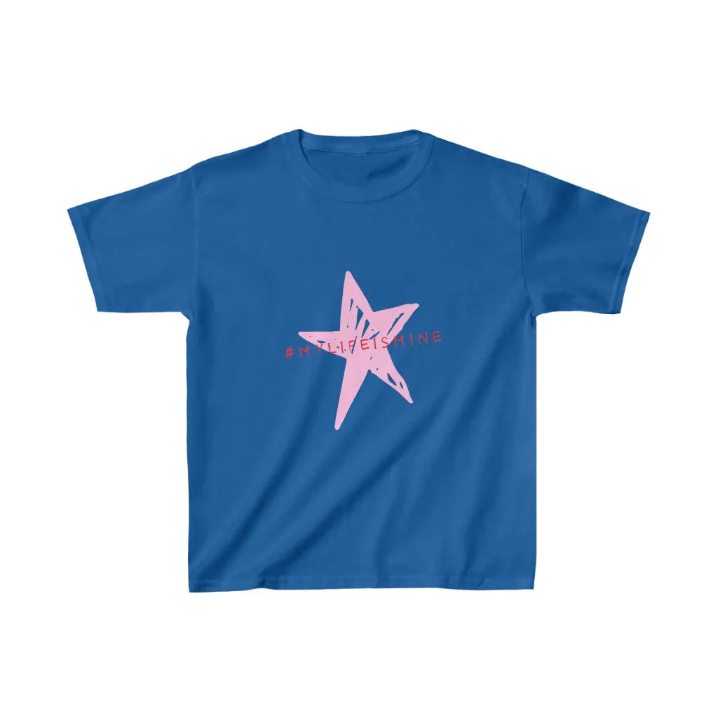 My life is mine Tシャツ（ピンク星）子供・女性用