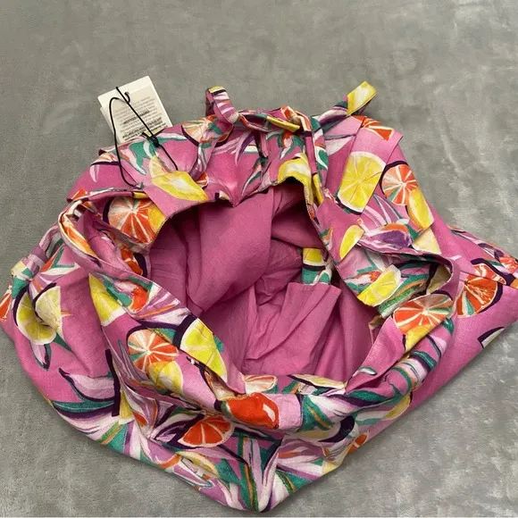 New! Scotch &amp; Soda High-Rise Mid-Length Shorts fruit citrus print 27204
