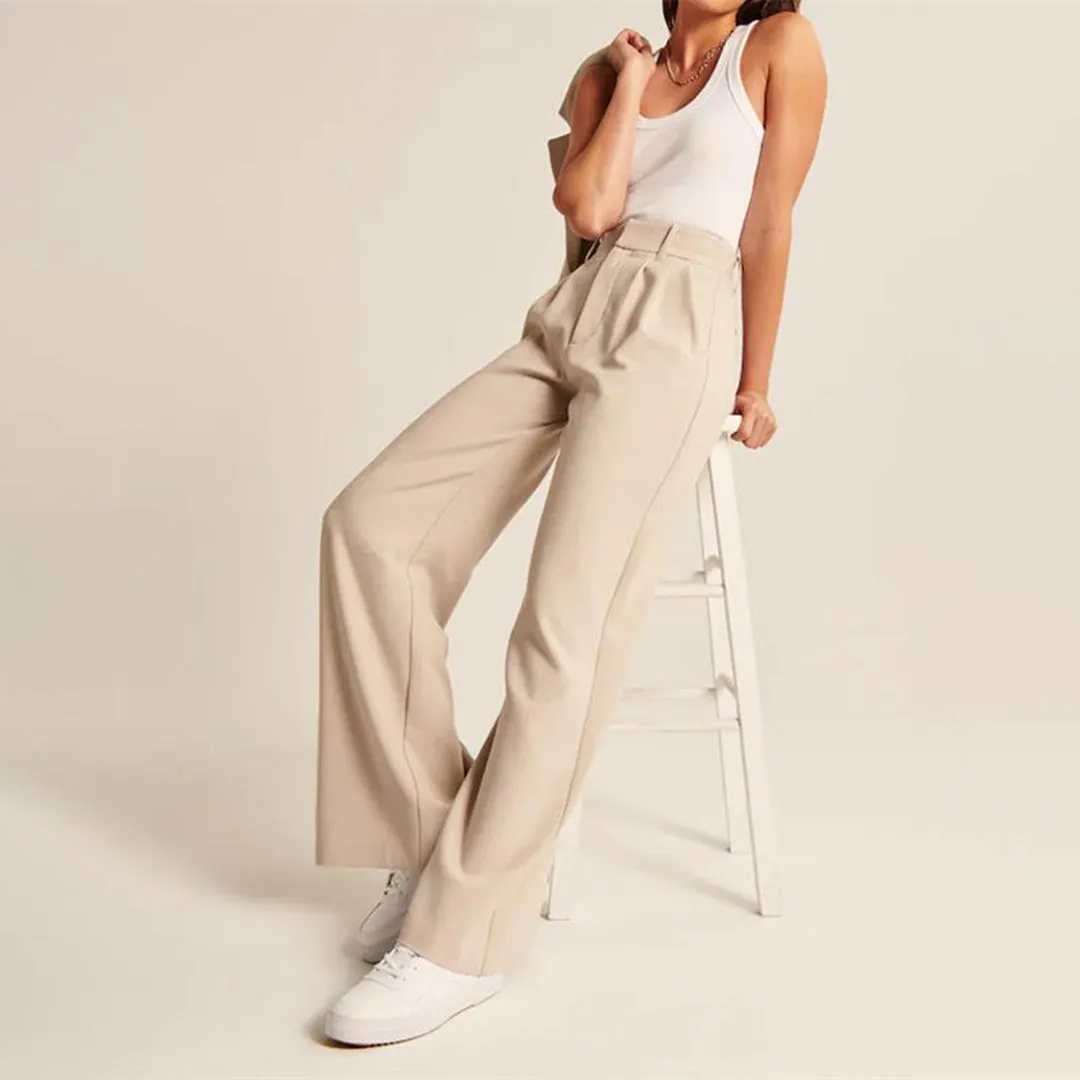 Nora | Wide Trousers | Elegant Look | Luxe Blend