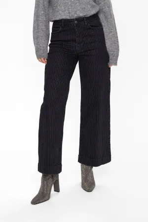 NUPARIS CROPPED JEANS  GLAM  - Caviar