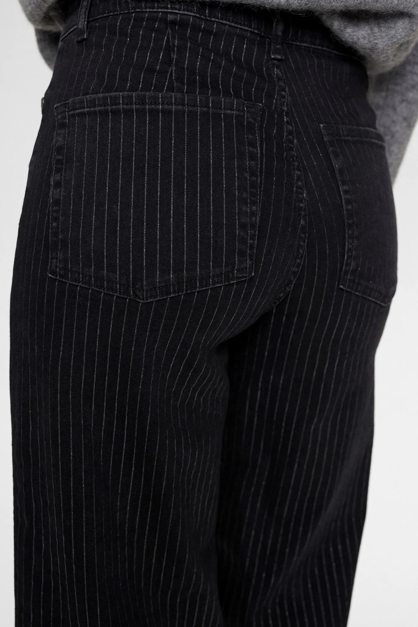 NUPARIS CROPPED JEANS  GLAM  - Caviar