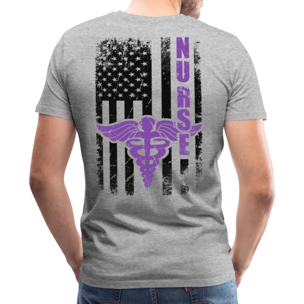 Nurse Flag Men's Premium T-Shirt (CK1808) updated