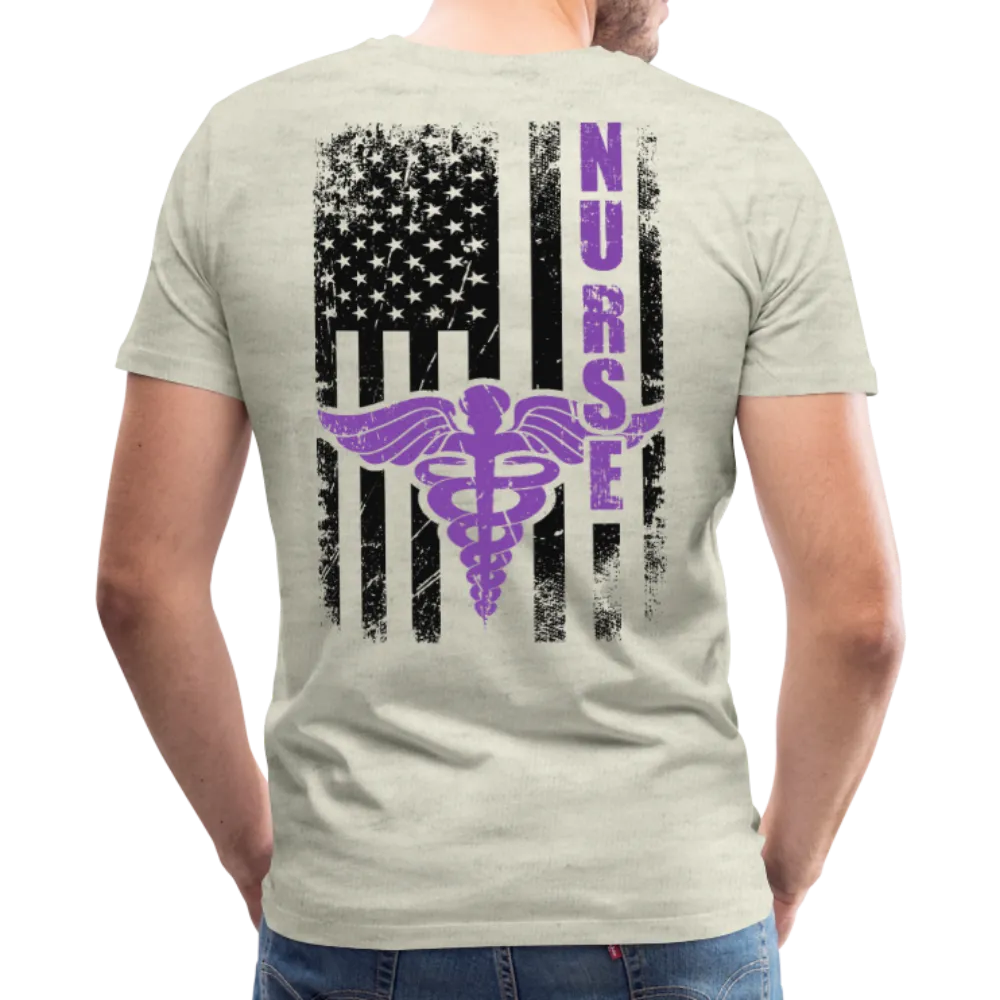 Nurse Flag Men's Premium T-Shirt (CK1808) updated
