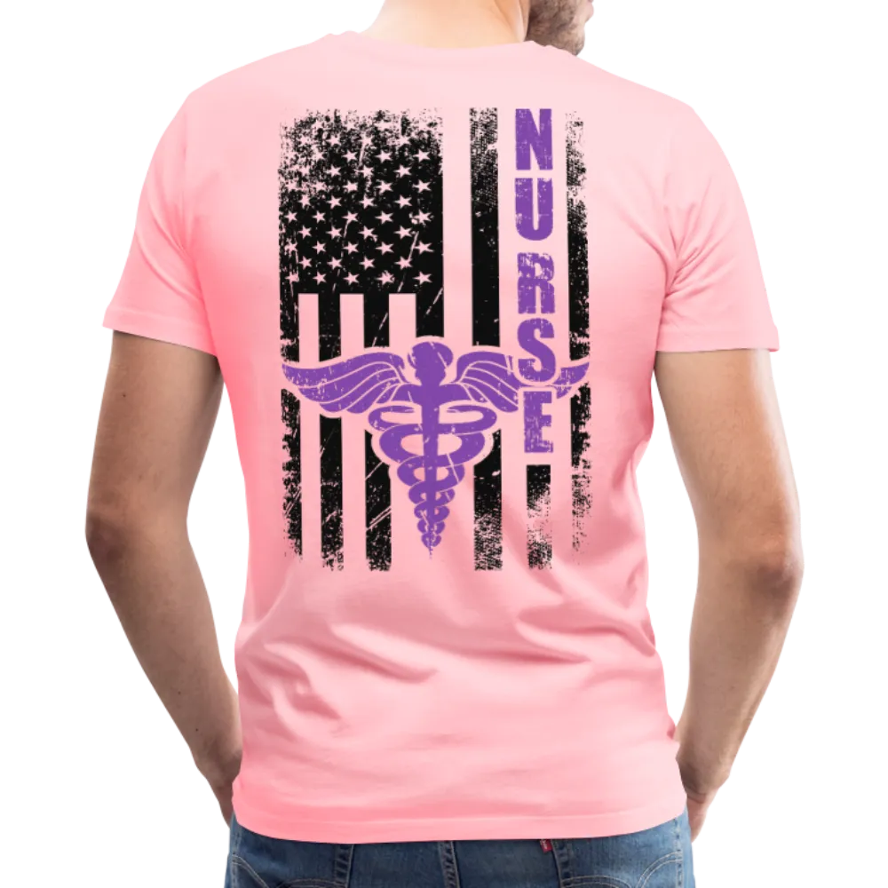 Nurse Flag Men's Premium T-Shirt (CK1808) updated