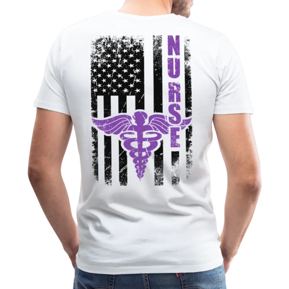 Nurse Flag Men's Premium T-Shirt (CK1808) updated