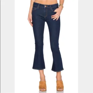NWOT DL 1961 Lara Cropped Flare Dark Wash Jeans Size 24