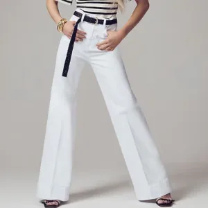 NWT J. Crew Women’s White Wide-leg denim trouser  SZ Various