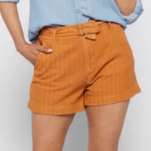 NWT- KUT FROM THE KLOTH Justine Belted Trouser Shorts in Burnt Orange