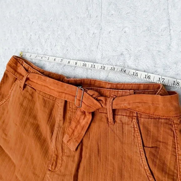NWT- KUT FROM THE KLOTH Justine Belted Trouser Shorts in Burnt Orange