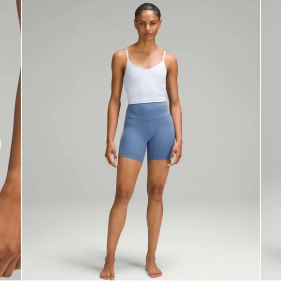 NWT Lululemon Wunder Train High Rise Short 6” inseam Oasis Blue Size 4 Everlux