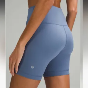 NWT Lululemon Wunder Train High Rise Short 6” inseam Oasis Blue Size 4 Everlux