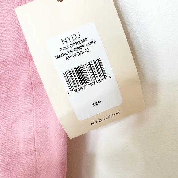 NWT NYDJ Women's Marilyn Cropped Cuff Jeans 12P