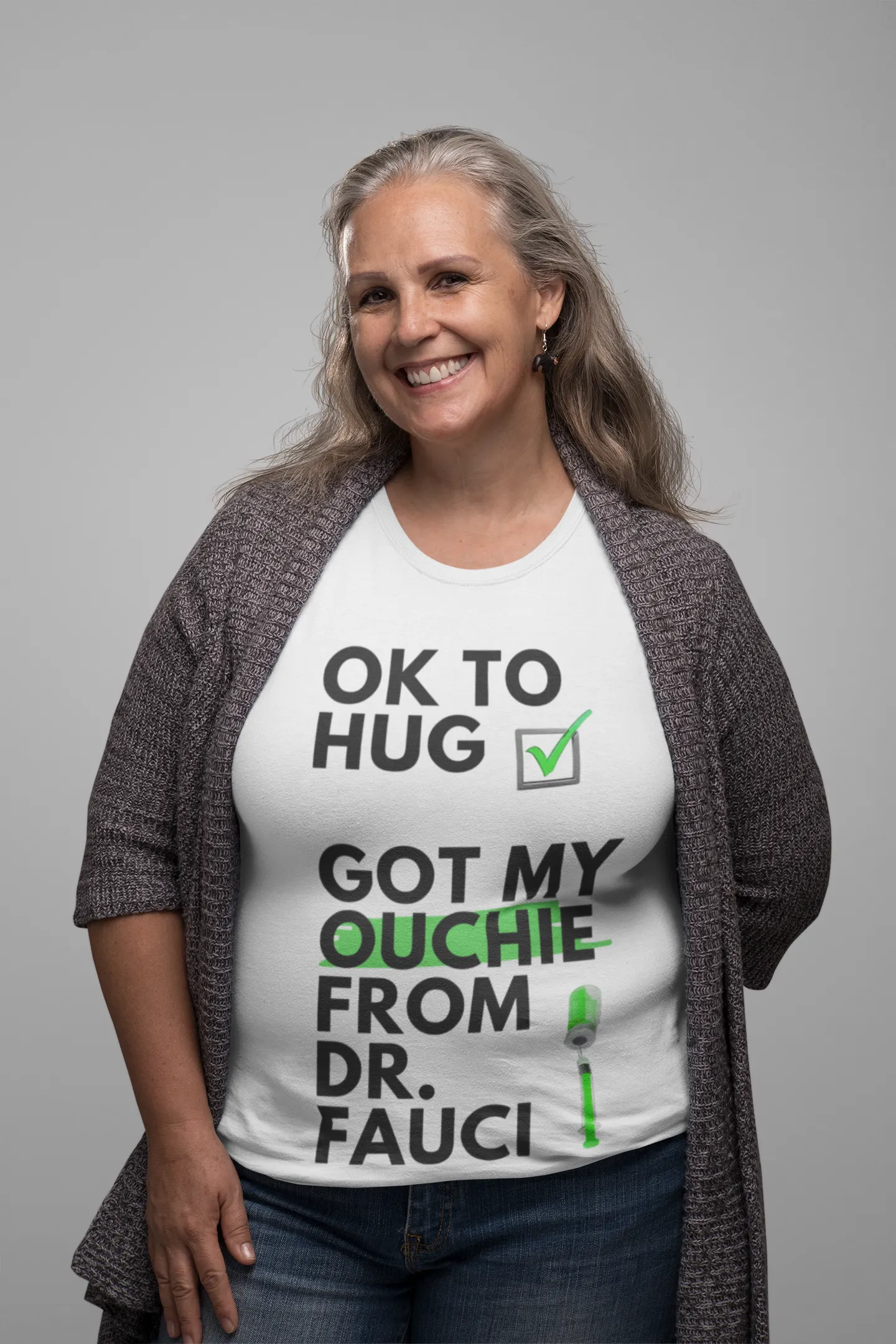 Ok to Hug. Got My Ouchie from Dr. Fauci.
