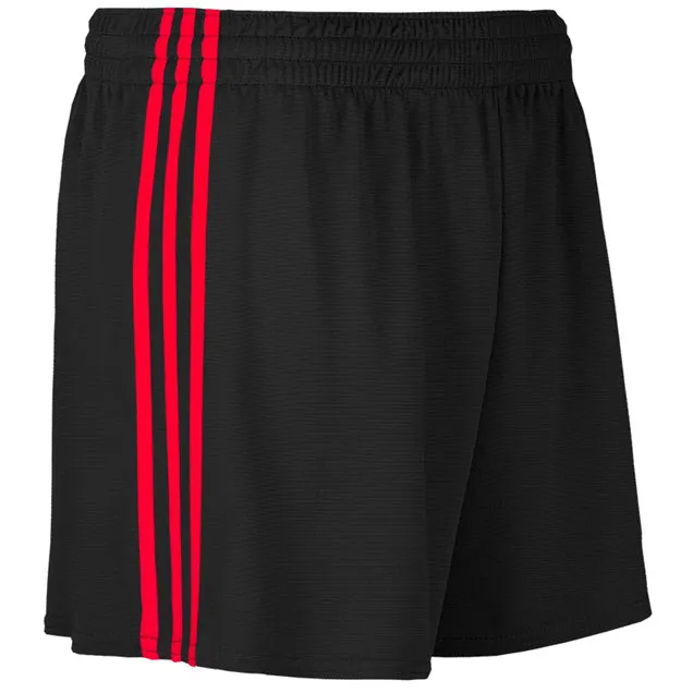 O'Neills Mourne Shorts Mirco-stripe Black and Red
