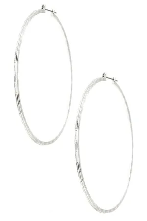 Oversize Textured Hoop Earring