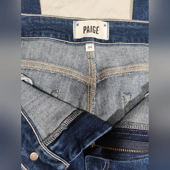Paige Margot Crope Women's Blue Jeans, NWT, SIZE 34
