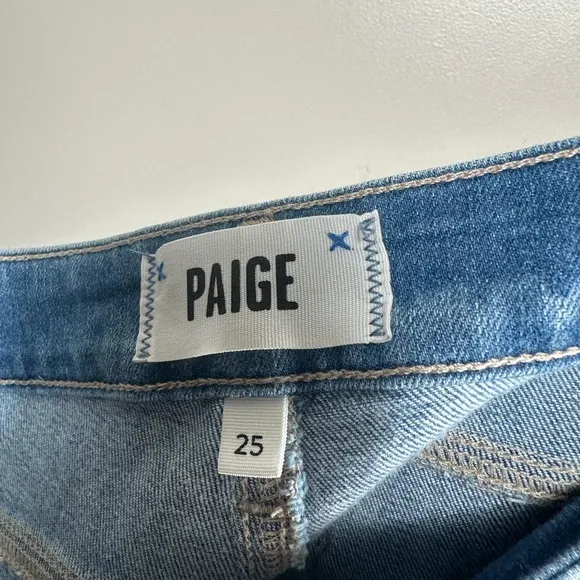 Paige Rory High Rise Cropped Flare Jeans Size 25