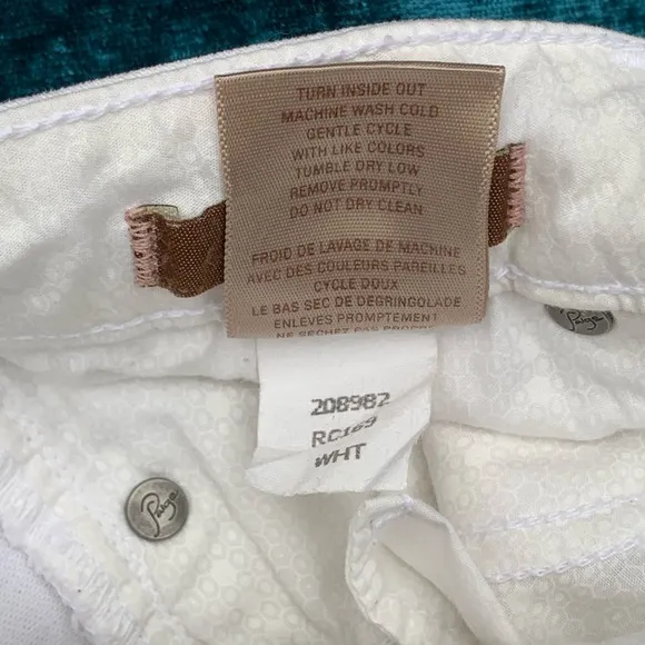 Paige Roxie Crop white jeans