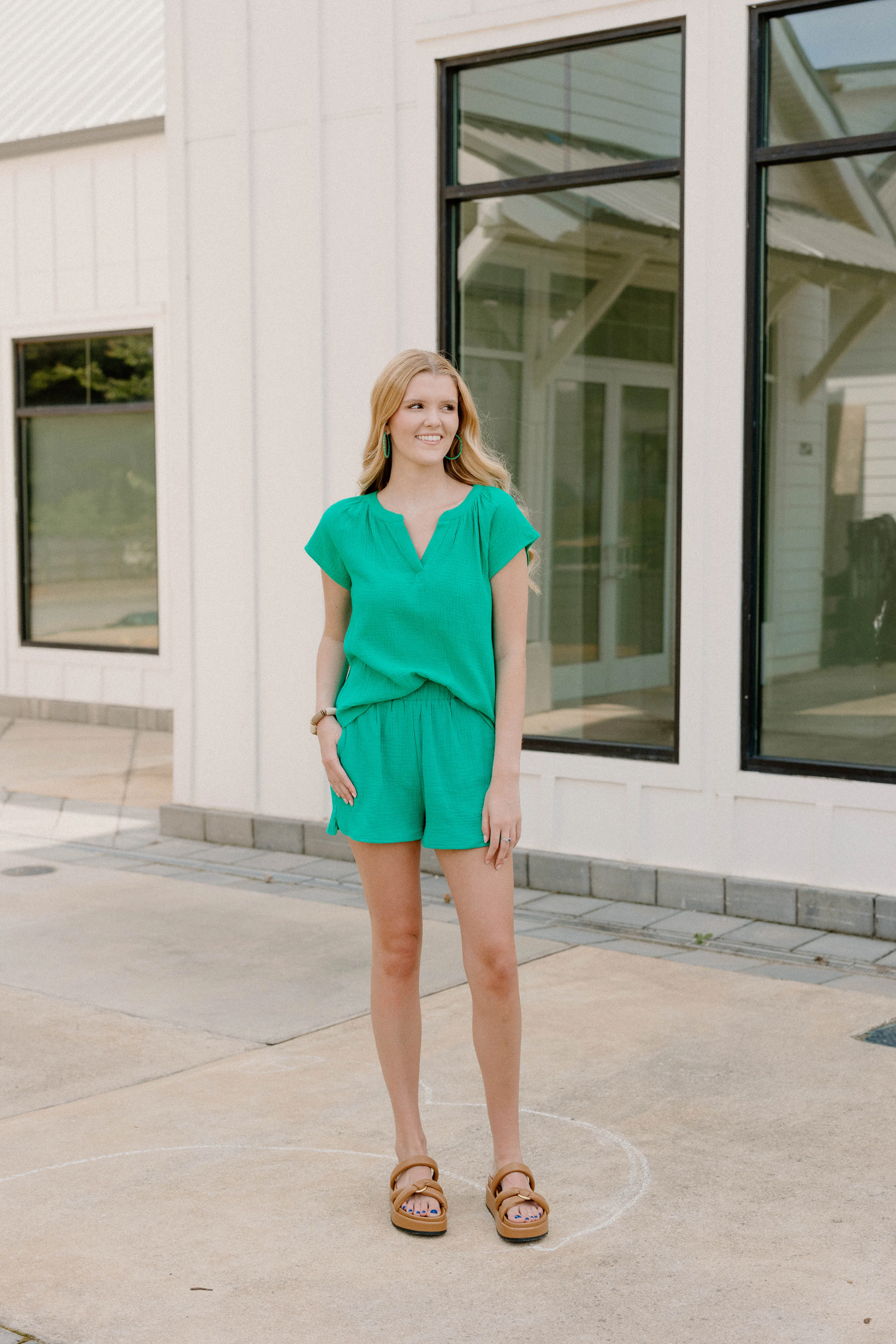 Pamela Green Gauze Shorts