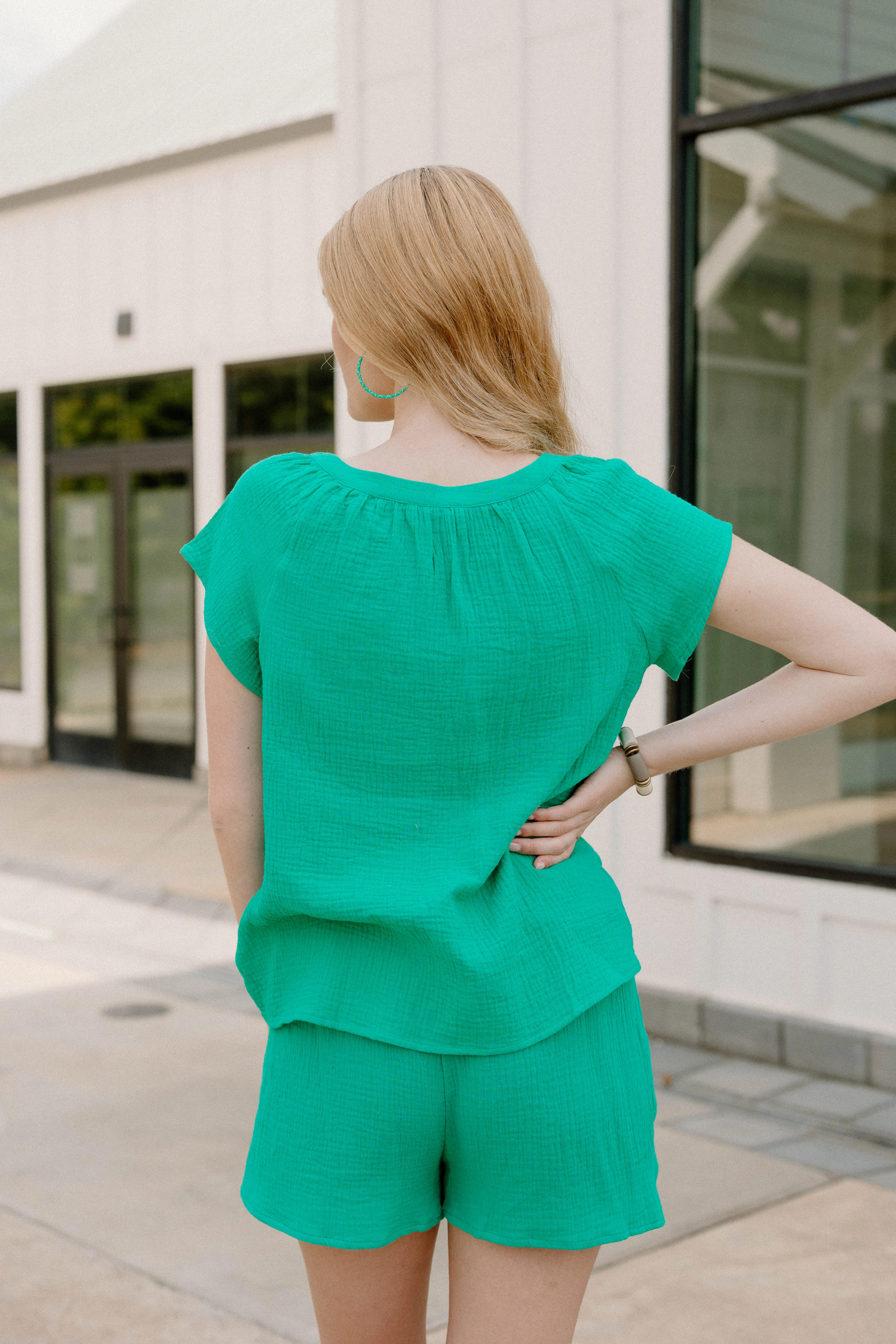 Pamela Green Gauze Shorts
